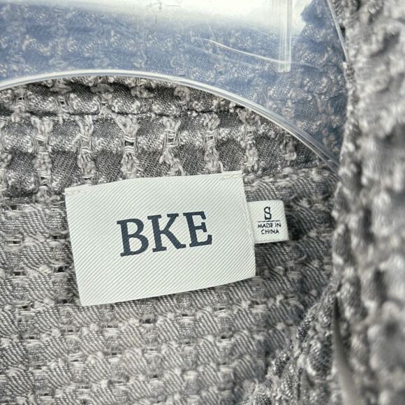 BKE by Buckle Textured Knit Jacket Shirt Jack Button Up Size Small - Picture 4 of 4